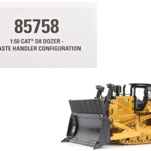 CAT Caterpillar D8 Track-Type Dozer (Waste Handler Configuration) Yellow "High Line" Series 1/50 Diecast Model by Diecast Masters