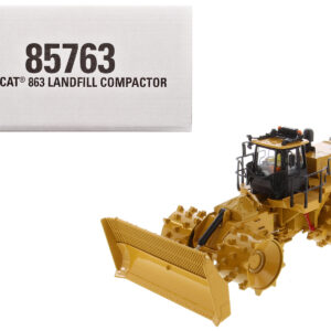 CAT Caterpillar 836 Landfill Compactor Yellow "High Line" Series 1/50 Diecast Model by Diecast Masters
