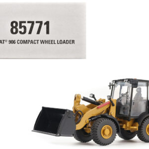 CAT Caterpillar 906 Compact Wheel Loader Yellow with Operator "High Line Series" 1/50 Diecast Model by Diecast Masters