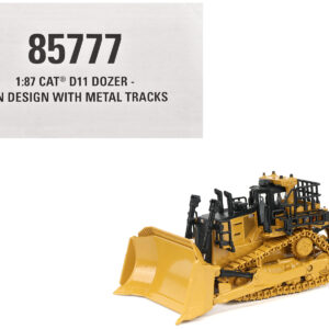CAT Caterpillar D11 Track Type Dozer TKN Design Yellow "High Line" Series 1/87 (HO) Diecast Model by Diecast Masters