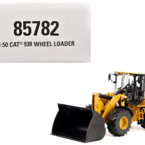 CAT Caterpillar 938 Wheel Loader with Operator Yellow "High Line" Series 1/50 Diecast Model by Diecast Masters
