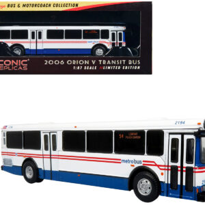 2006 Orion V Transit Bus WMATA Washington "54 L'Enfant Plaza Station" Limited Edition "The Vintage Bus and Motorcoach Collection" 1/87 (HO) Diecast Model by Iconic Replicas