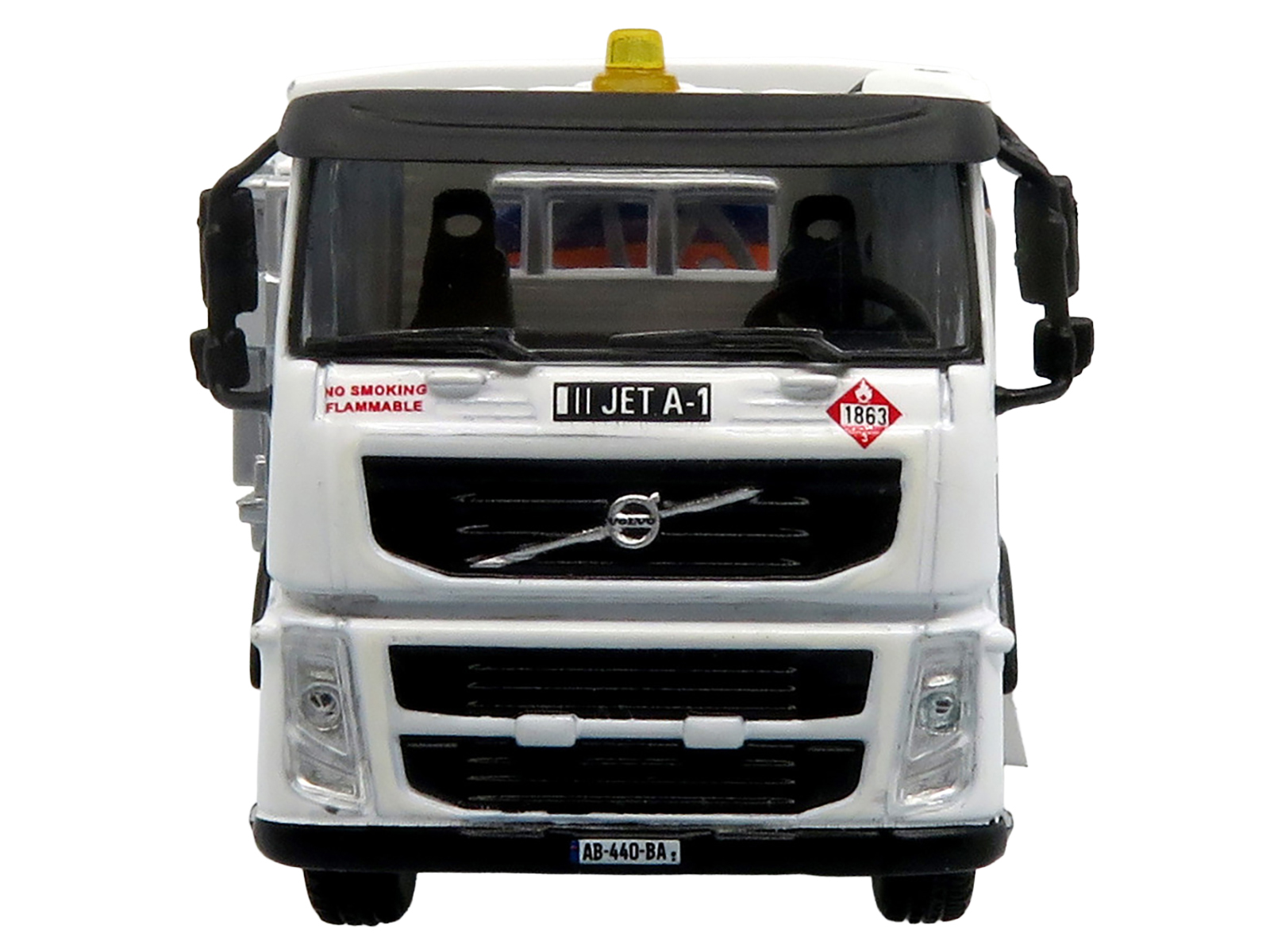 Volvo FM500 with Esterer Aviation Refueling Tanker Truck "Gulf Aviation" White with Blue Stripes Limited Edition 1/87 (HO) Diecast Model by Iconic Replicas - Image 5