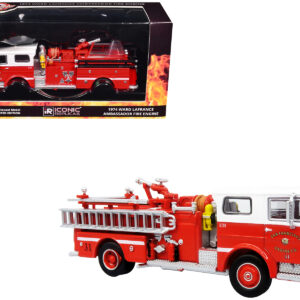 1974 Ward LaFrance Fire Engine "San Francisco Fire Department â€“ Engine 31" Red with White Top "5 Alarm" Series Limited Edition 1/87 (HO) Diecast Model by Iconic Replicas