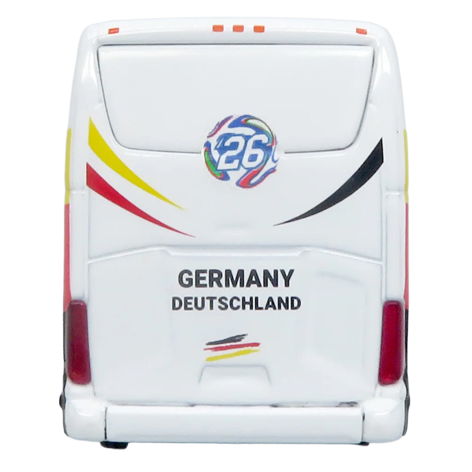 Daimler Tourrider Coach Bus "Germany National Football Team" White with Graphics "International Federation of the Global Game" Series Limited Edition to 504 pieces Worldwide 1/87 (HO) Diecast Model by Iconic Replicas - Image 5