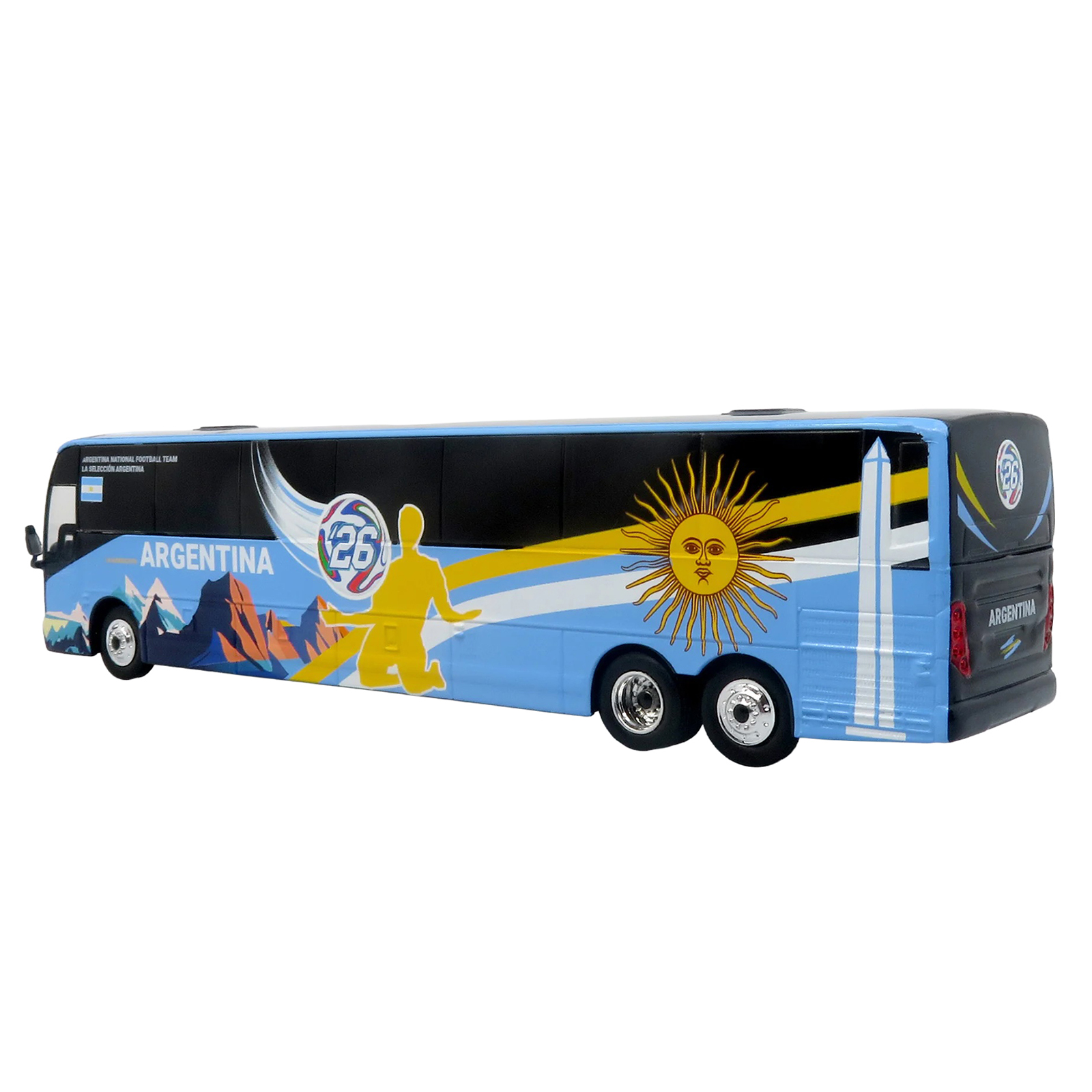 Prevost X3-45 Coach Bus "Argentina National Football Team" Blue with Graphics "International Federation of the Global Game" Series Limited Edition to 504 pieces Worldwide 1/87 (HO) Diecast Model by Iconic Replicas - Image 3