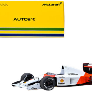 McLaren Honda MP4/6 #1 Ayrton Senna 2nd Place Formula One F1 Japanese GP (1991) (without McLaren Logo) 1/18 Model Car by Autoart