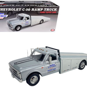 1967 Chevrolet C-30 Ramp Truck "Yenko Super Cars" Silver Metallic Limited Edition to 248 pieces Worldwide 1/18 Diecast Model Car by ACME