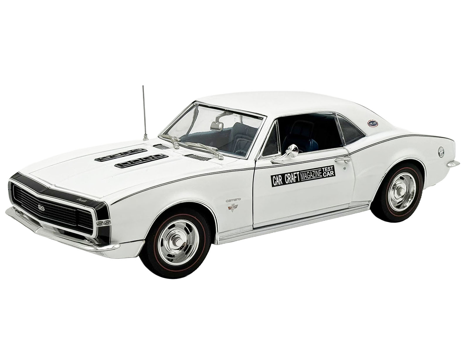 1967 Chevrolet Camaro RS/SS "Car Craft Test Car" White Limited Edition to 180 pieces Worldwide 1/18 Diecast Model Car by ACME - Image 2