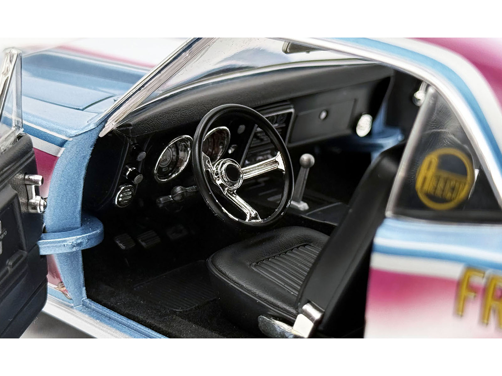 1967 Chevrolet Camaro "Mr. Bardahl Drag Car" Blue Metallic with Red and White Graphics Limited Edition to 312 pieces Worldwide 1/18 Diecast Model Car by ACME - Image 3