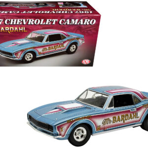 1967 Chevrolet Camaro "Mr. Bardahl Drag Car" Blue Metallic with Red and White Graphics Limited Edition to 312 pieces Worldwide 1/18 Diecast Model Car by ACME