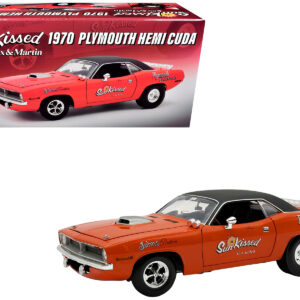1970 Plymouth HEMI Cuda "Sun Kissed Cuda - Sox & Martin" Vitamin C Orange with Black Vinyl Top Limited Edition to 444 pieces Worldwide 1/18 Diecast Model Car by ACME
