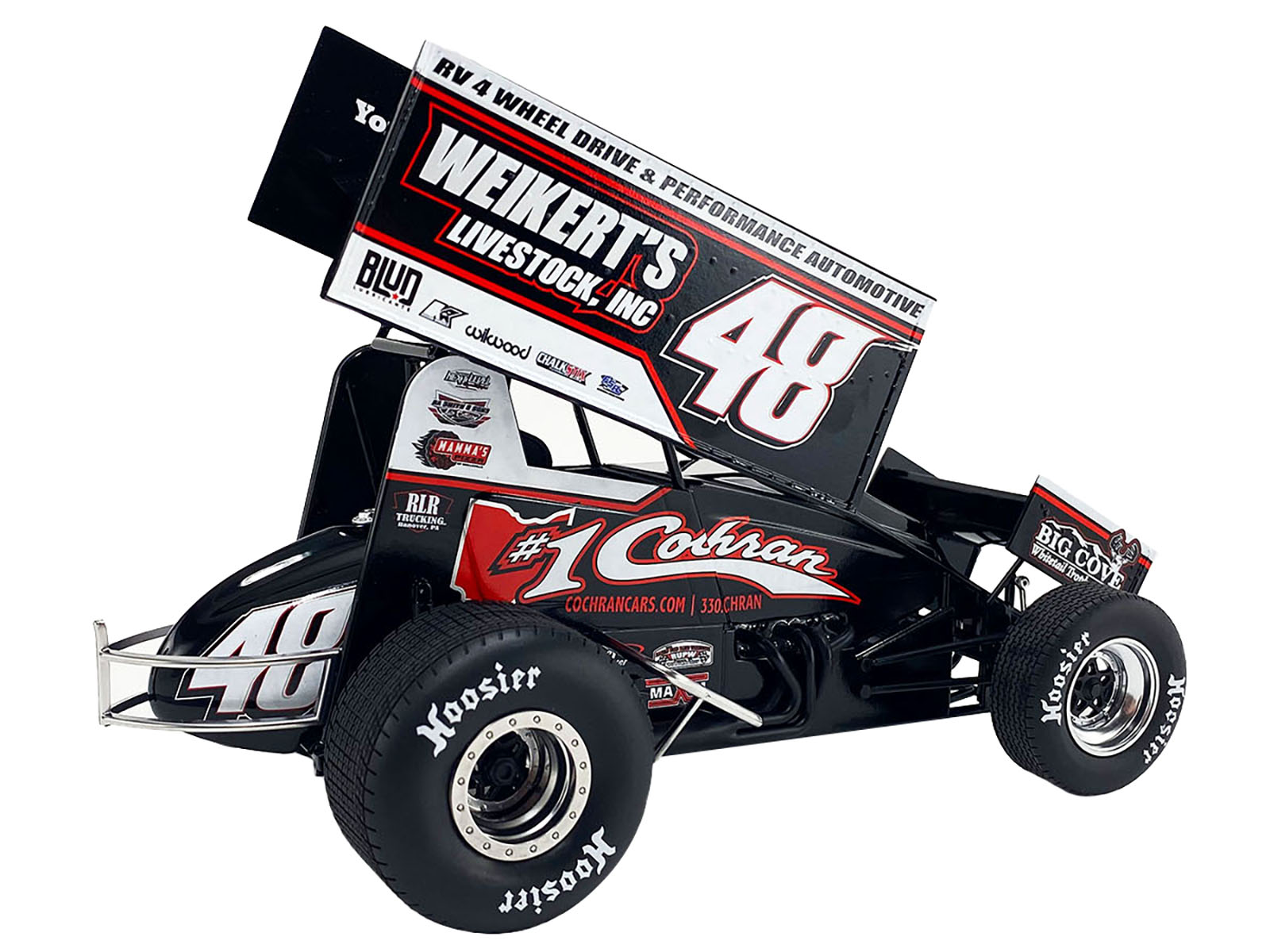 Winged Sprint Car #48 Danny Dietrich "Weikert's Livestock Inc." Gary Kauffman Racing (2024) 1/18 Diecast Model Car by ACME - Image 4