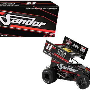 Winged Sprint Car #14 Spencer Bayston "Four CCCC's Construction - Sander" Jason Meyers Racing (2025) 1/18 Diecast Model Car by ACME