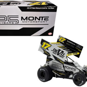 Winged Sprint Car #17 Cory Eliason "Devil Race Karts" Monte Motorsports (2025) 1/18 Diecast Model Car by ACME