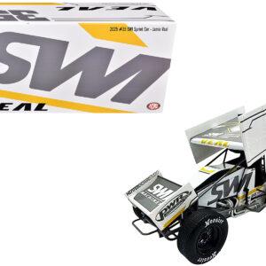 Winged Sprint Car #35 Jamie Veal "SWI Earthworks" White (2025) 1/18 Diecast Model Car by ACME