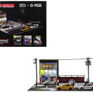 Akina Tofu Shop Diorama Set "American Diorama X G-Fans" Series for 1/64 Scale Models by American Diorama
