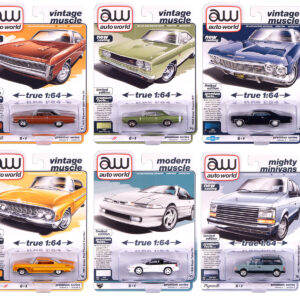 Auto World Premium 2025 Release 2 Set A of 6 pieces 1/64 Diecast Model Cars by Auto World