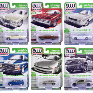 Auto World Premium 2026 Release 1 Set B of 6 pieces 1/64 Diecast Model Cars by Auto World