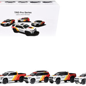 Toyota TRD PRO 4 Car Set Limited Edition to 500 pieces Worldwide 1/64 Diecast Model Cars by GCD