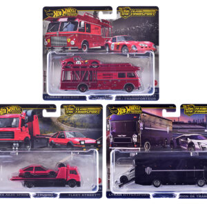"Team Transport" 3 piece Set H 2025 "Car Culture" Series Diecast Model Cars by Hot Wheels