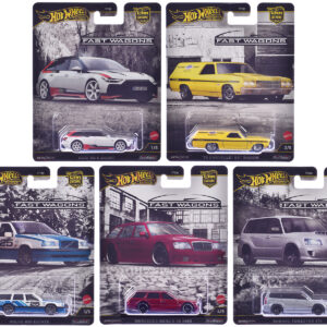 "Fast Wagons" 5 piece Set "Car Culture" 2024 Series J Diecast Model Cars by Hot Wheels