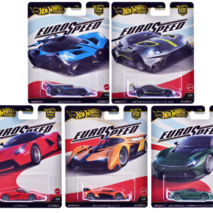 "Euro Speed" 5 piece Set "Car Culture" 2025 Series L Diecast Model Cars by Hot Wheels