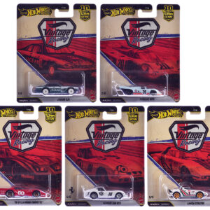 "Vintage Racing" 5 piece Set "Car Culture" 2026 Series T Diecast Model Cars by Hot Wheels