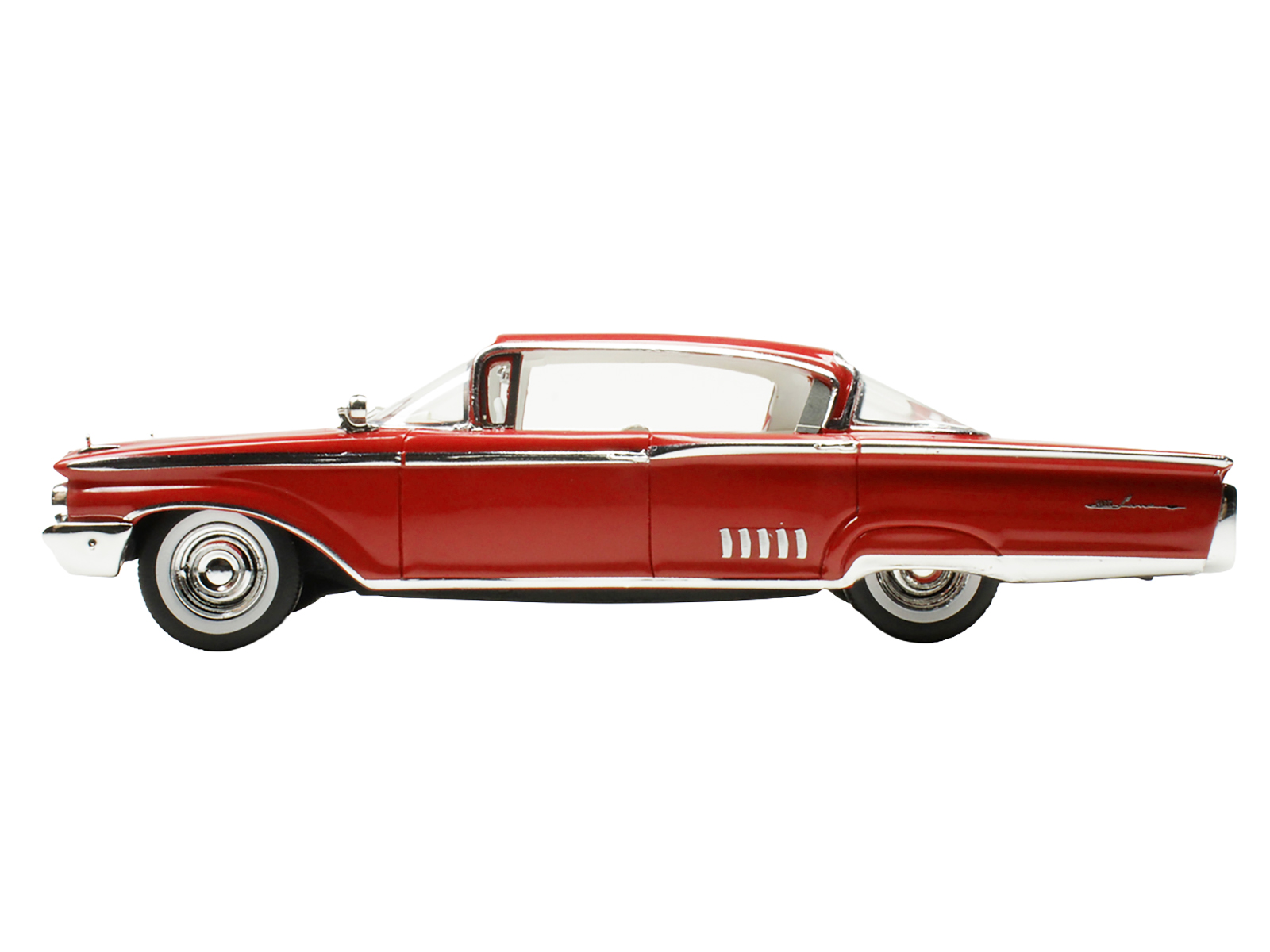 1960 Mercury Park Lane 4 Door Sedan Signal Red with White Interior Limited Edition to 200 pieces Worldwide 1/43 Model Car by Goldvarg Collection - Image 3
