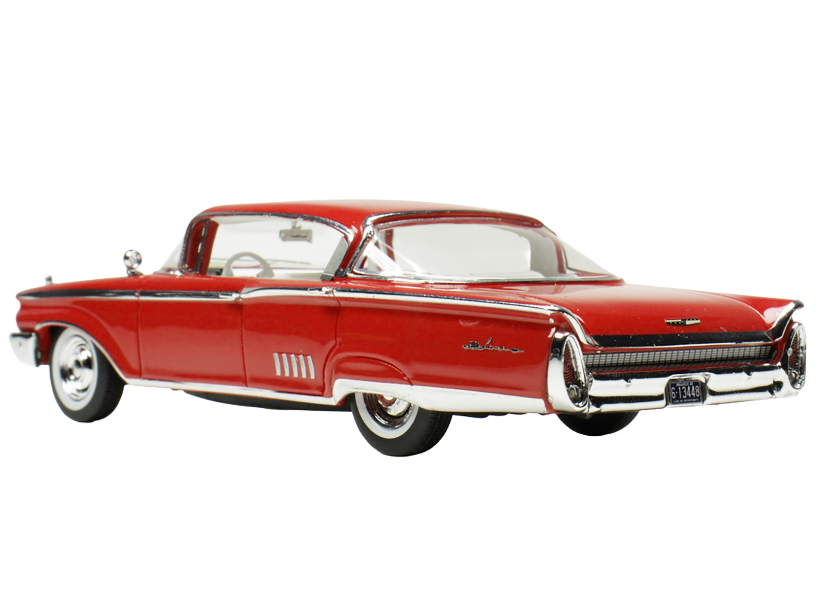 1960 Mercury Park Lane 4 Door Sedan Signal Red with White Interior Limited Edition to 200 pieces Worldwide 1/43 Model Car by Goldvarg Collection - Image 4