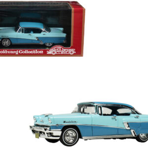 1956 Mercury Montclair Phaeton Lauderdale Blue and Niagara Blue with Blue Interior Limited Edition to 200 pieces Worldwide 1/43 Model Car by Goldvarg Collection