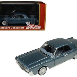 1962 Lincoln Continental Oxford Gray Metallic with Blue Interior Limited Edition to 200 pieces Worldwide 1/43 Model Car by Goldvarg Collection