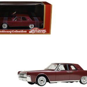 1962 Lincoln Continental Royal Red Metallic with Red Interior Limited Edition to 200 pieces Worldwide 1/43 Model Car by Goldvarg Collection
