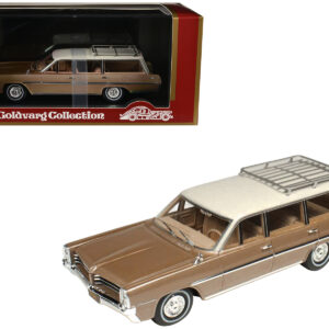 1964 Pontiac Safari Bronze Irid Metallic with Cream Top Limited Edition to 200 pieces Worldwide 1/43 Model Car by Goldvarg Collection