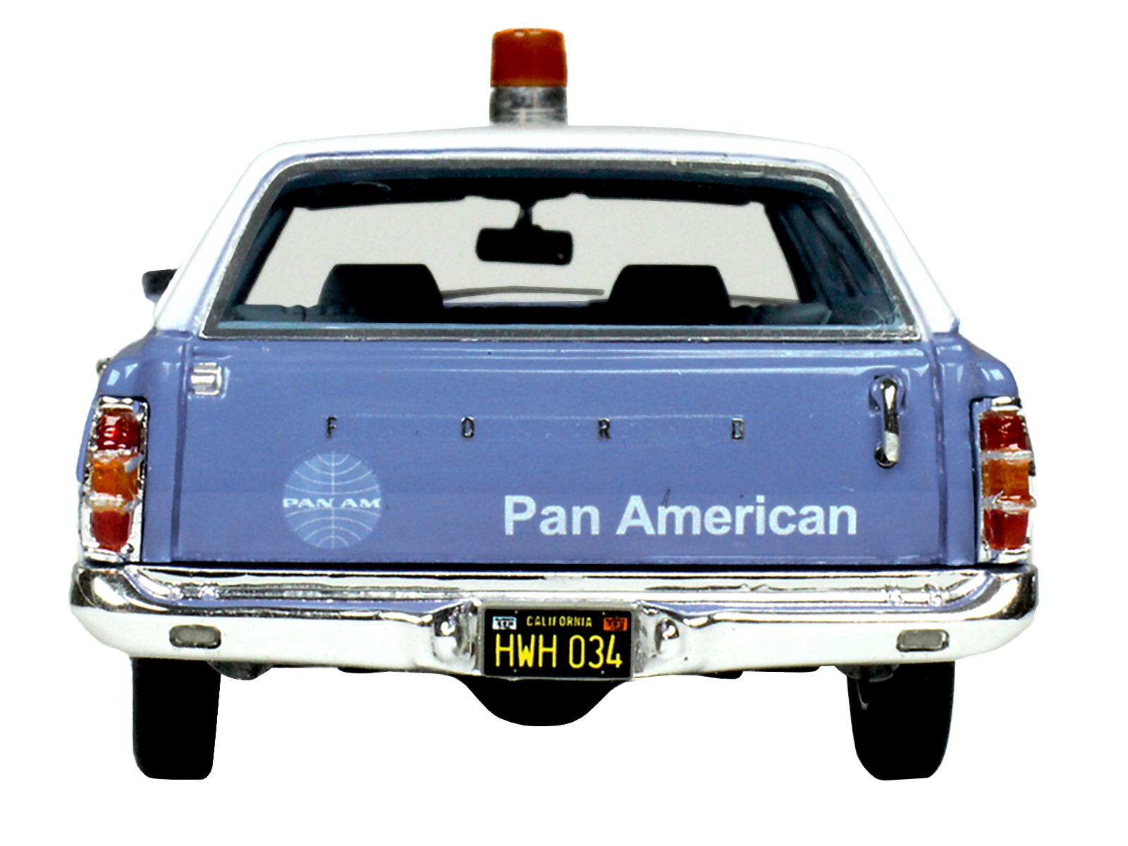 1970 Ford Galaxie Station Wagon Blue and White with Blue Interior "Pan-American Airlines Ground Crew" Limited Edition to 180 pieces Worldwide 1/43 Model Car by Goldvarg Collection - Image 4