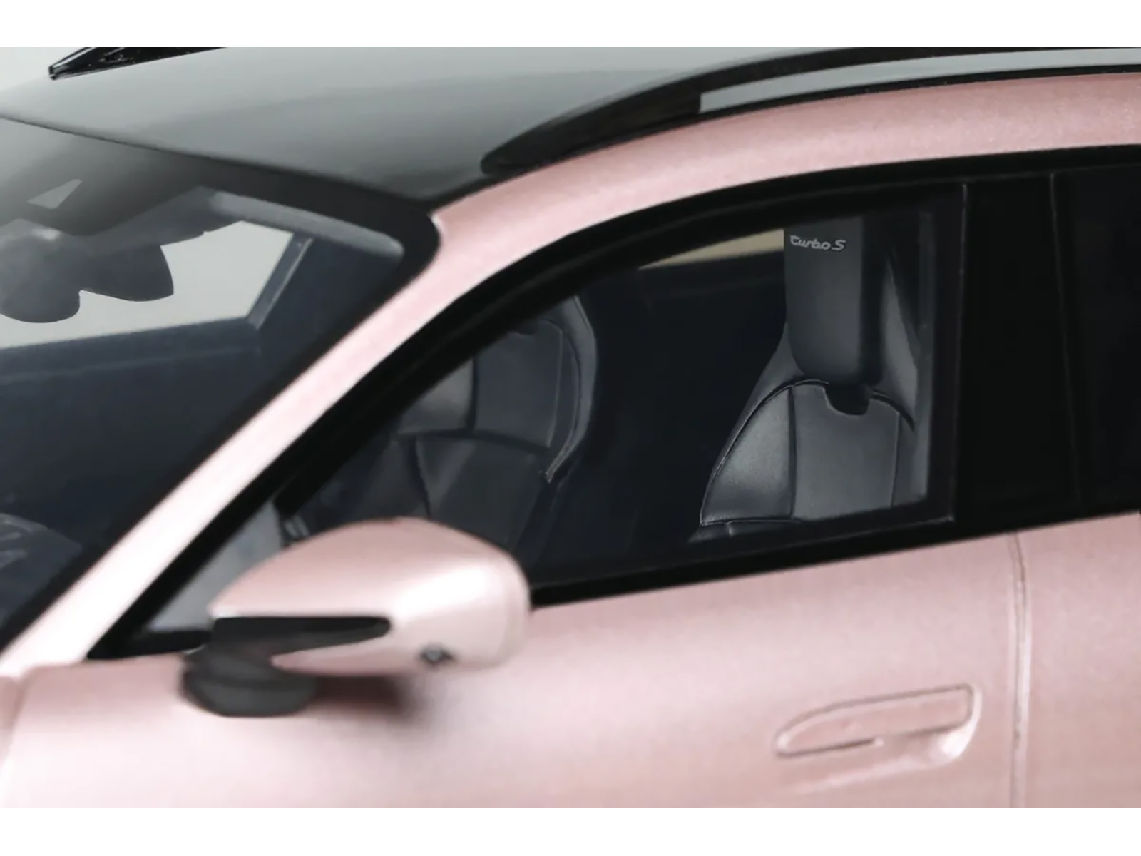 2022 Porsche Taycan Turbo S Cross Turismo Pink Metallic 1/18 Model Car by GT Spirit - Image 2