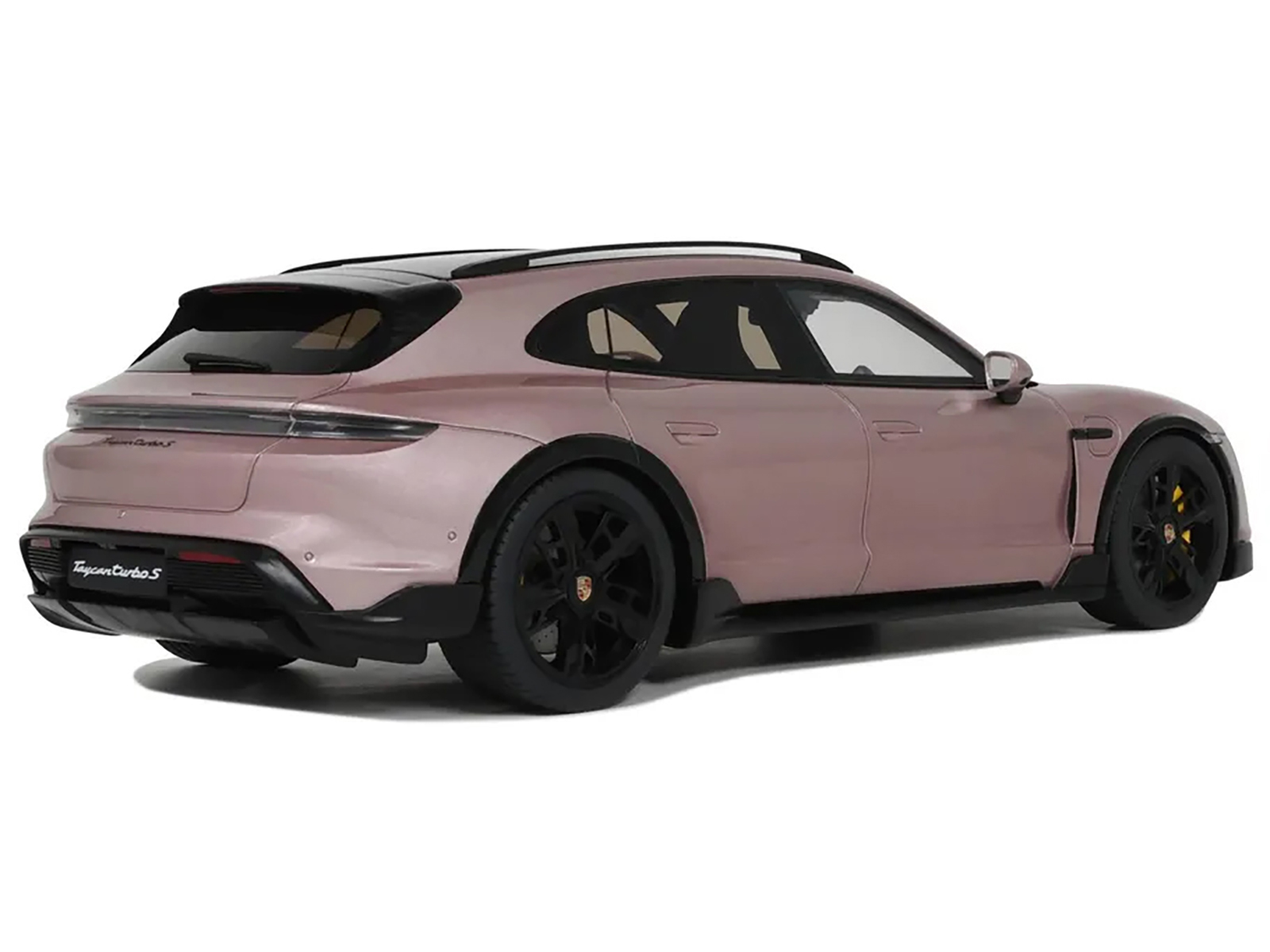 2022 Porsche Taycan Turbo S Cross Turismo Pink Metallic 1/18 Model Car by GT Spirit - Image 5