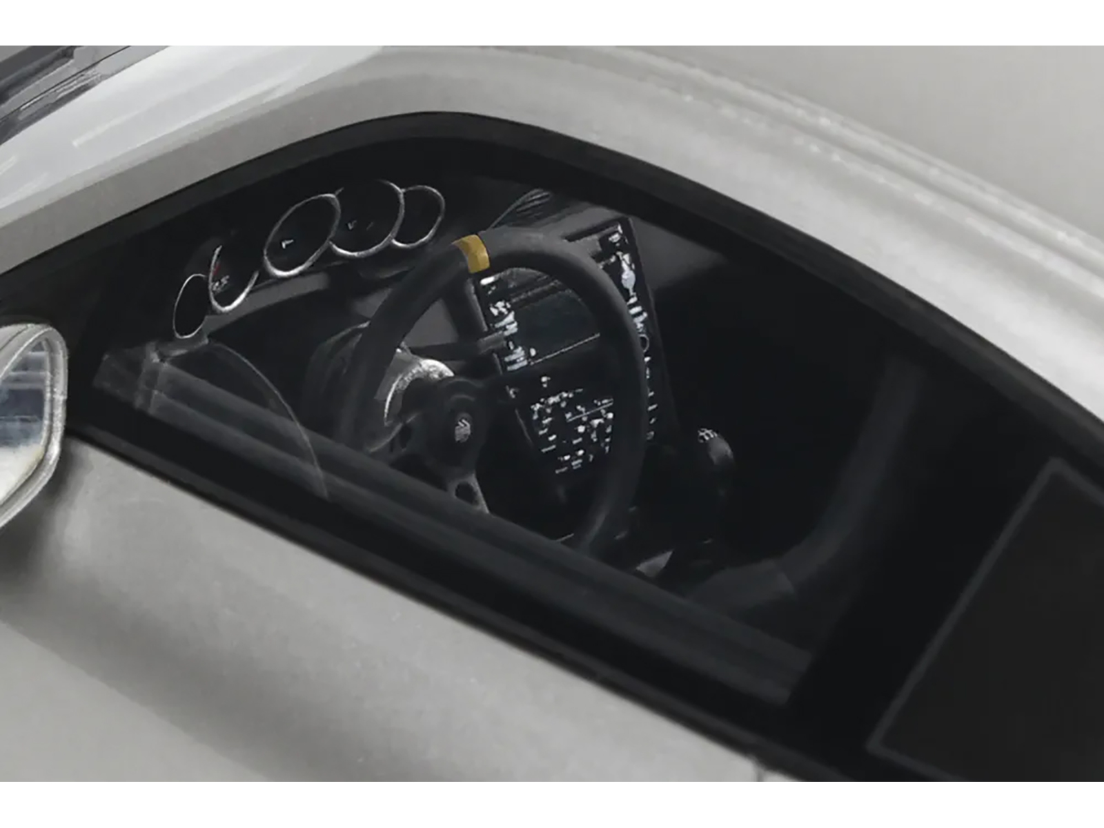 2024 Porsche 911 RWB Abu Silver Metallic with Black Hood 1/18 Model Car by GT Spirit - Image 2