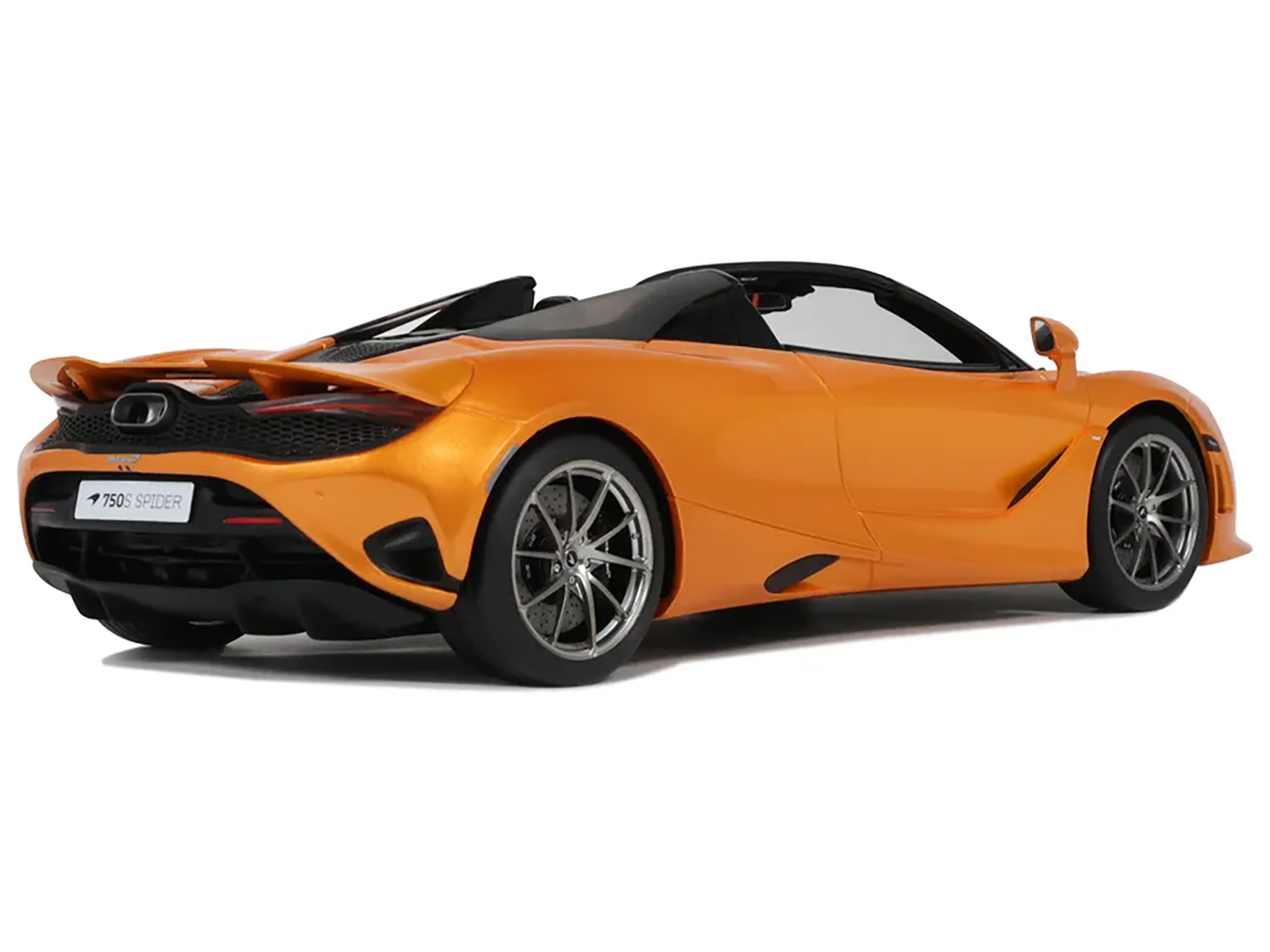 2024 McLaren 750S Spider Orange Metallic 1/18 Model Car by GT Spirit - Image 5