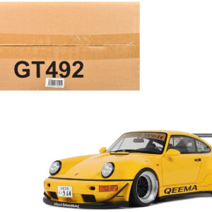 2024 Porsche 911 (964) RWB "Qeema" Yellow 1/18 Model Car by GT Spirit
