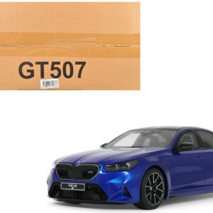 2024 BMW M5 (G90) Marina Bay Blue Metallic with Black Top 1/18 Model Car by GT Spirit