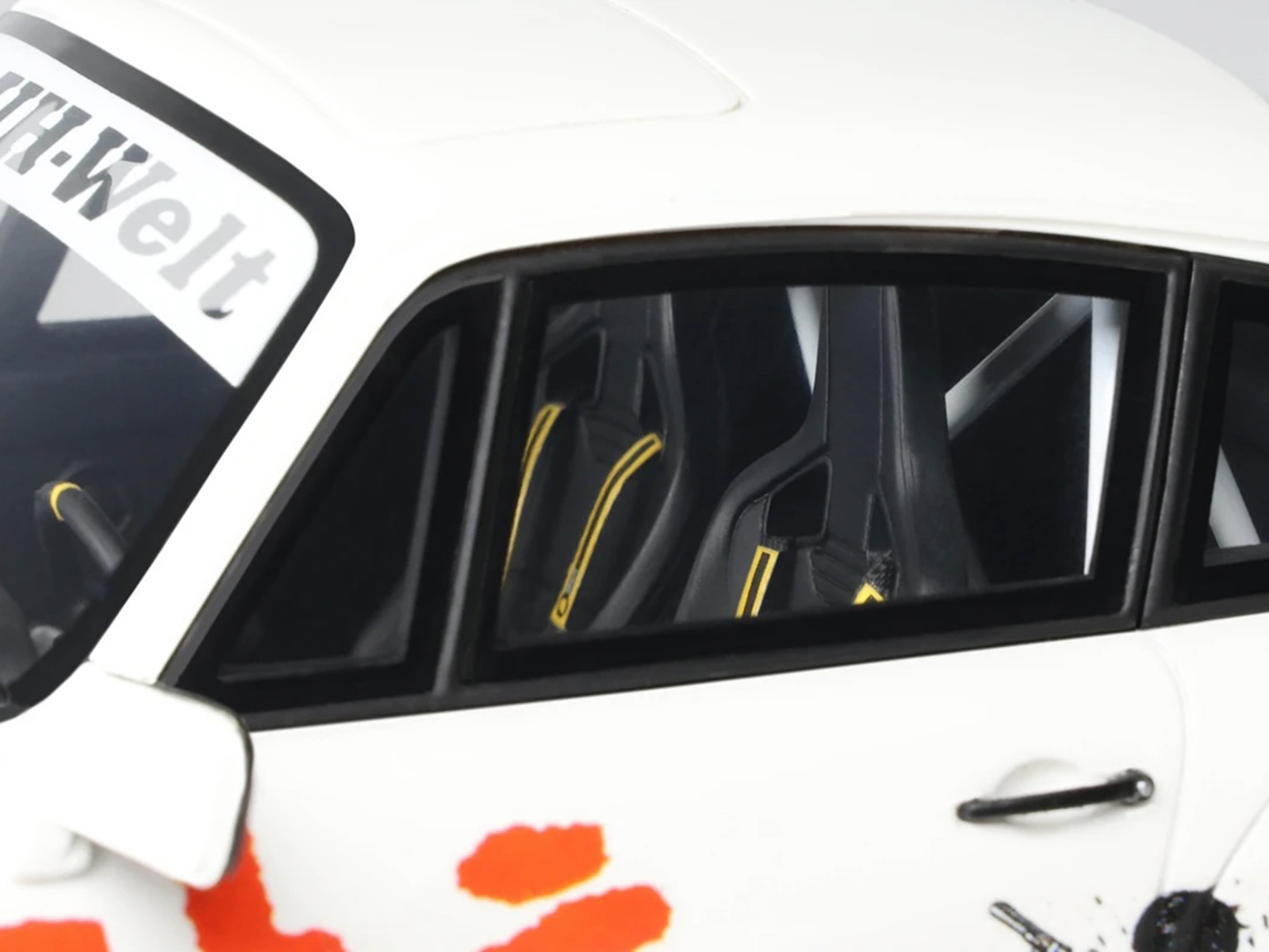2024 RWB Akira White with Graphics "Akira" (1988) Movie 1/18 Model Car by GT Spirit - Image 3