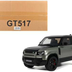 2021 Land Rover Defender 90 P400 X-Dynamic HSE Pangea Green Metallic 1/18 Model Car by GT Spirit