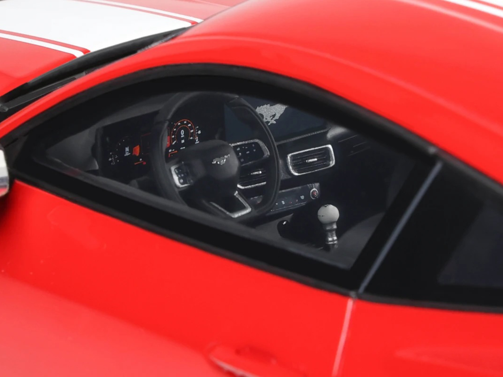 2025 Shelby Mustang Supersnake Race Red with White Stripes 1/18 Model Car by GT Spirit - Image 2