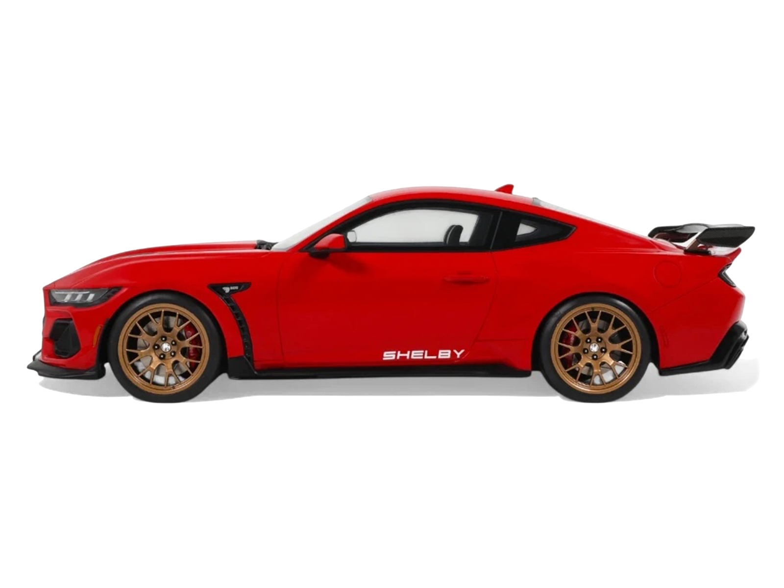 2025 Shelby Mustang Supersnake Race Red with White Stripes 1/18 Model Car by GT Spirit - Image 4