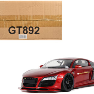 2022 Audi R8 "LB Works" Red Metallic 1/18 Model Car by GT Spirit
