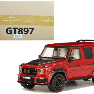 2022 Brabus 900 Rocket Edition Red with Carbon Hood 1/18 Model Car by GT Spirit