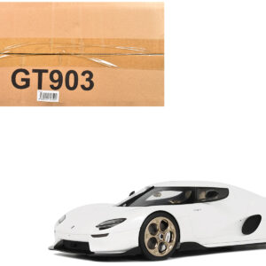 2024 Koenigsegg CC850 Crystal White 1/18 Model Car by GT Spirit