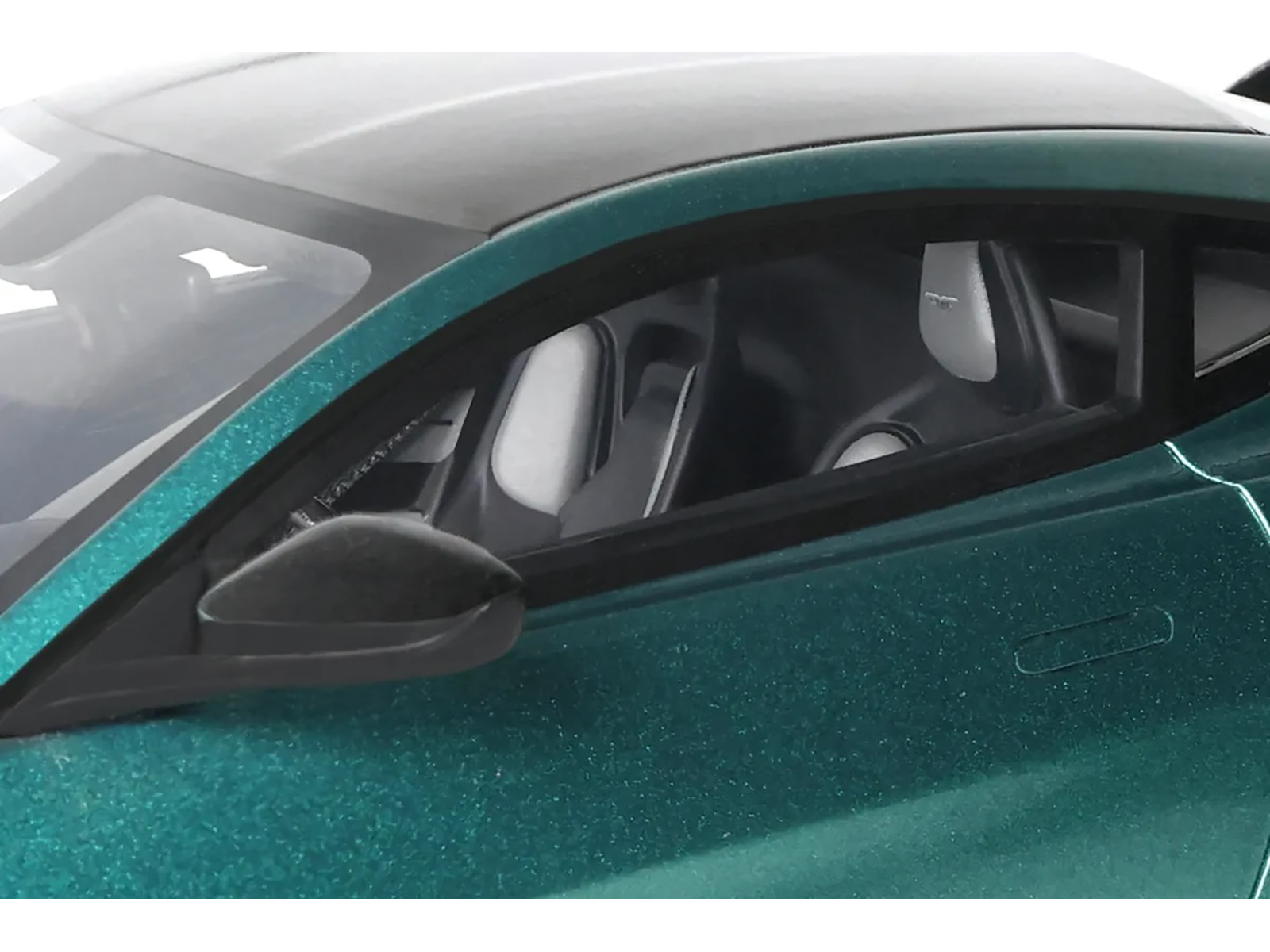 2023 Aston Martin Vantage V12 British Racing Green with Black Hood and Top 1/18 Model Car by GT Spirit - Image 3