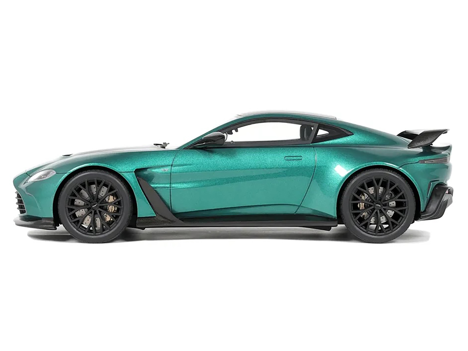 2023 Aston Martin Vantage V12 British Racing Green with Black Hood and Top 1/18 Model Car by GT Spirit - Image 4